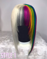 Blonde & Rainbow Toppers