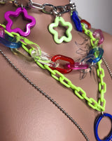 Rainbow Chunky Layered Necklace