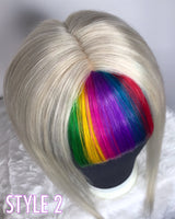 Blonde & Rainbow Toppers