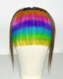 Clip-in Rainbow Lace Bangs
