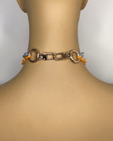 Orange Heart Layered Necklace