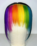 Clip-in Rainbow Lace Bangs