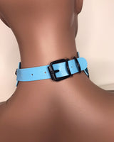 Blue Layered Choker Necklace