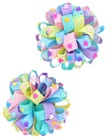 2pc Pom-Pom Ribbon Clips