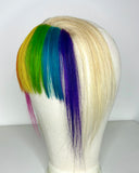 Clip-in Rainbow Lace Bangs
