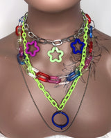 Rainbow Chunky Layered Necklace
