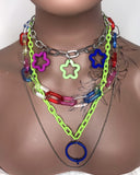 Rainbow Chunky Layered Necklace