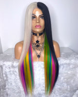 Midnight Mardi Gras - Fake Scalp Full Lace Silk Top