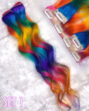 Rainbow Clip-in Extension (Accent Set)