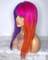 Tequila Sunrise - No Lace Machine Wig