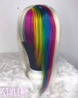 Blonde & Rainbow Toppers