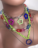 Rainbow Chunky Layered Necklace