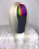 Blonde & Rainbow Toppers