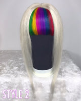 Blonde & Rainbow Toppers