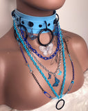 Blue Layered Choker Necklace