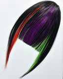 Halloween clip-in French Bangs