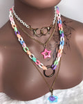 Gold and Pastel Layered Necklace