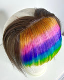Clip-in Rainbow Lace Bangs