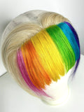 Clip-in Rainbow Lace Bangs