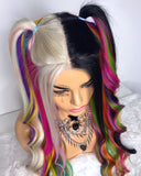 Midnight Mardi Gras - Fake Scalp Full Lace Silk Top