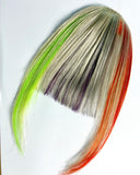Halloween clip-in French Bangs