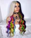 Midnight Mardi Gras - Fake Scalp Full Lace Silk Top