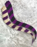 Striped Raccoon Tail Extensions (Assorted Colours) Set of 2