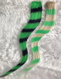 Striped Raccoon Tail Extensions (Assorted Colours) Set of 2
