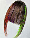 Halloween clip-in French Bangs