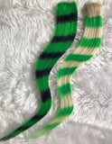 Striped Raccoon Tail Extensions (Assorted Colours) Set of 2