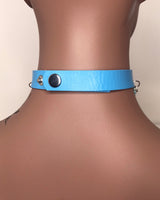Blue Charm Layered Choker Necklace