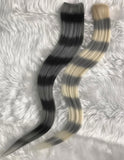 Striped Raccoon Tail Extensions (Assorted Colours) Set of 2
