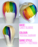Clip-in Rainbow Lace Bangs