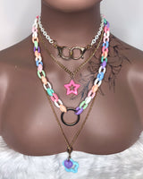 Gold and Pastel Layered Necklace