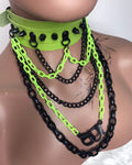 Green & Black Layered Necklace