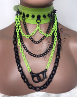 Green & Black Layered Necklace