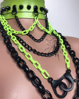 Green & Black Layered Necklace