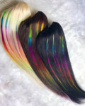Claw Clip Rainbow Highlight Ponytail