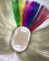 Blonde & Rainbow Toppers