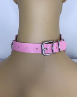 Pink & White Choker Layered Necklace