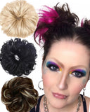 Small Elastic Human Hair Scrunchies