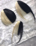 Split Colour Clip-in Bangs