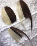Split Colour Clip-in Bangs