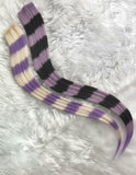 Striped Raccoon Tail Extensions (Assorted Colours) Set of 2
