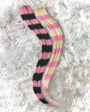 Striped Raccoon Tail Extensions (Assorted Colours) Set of 2