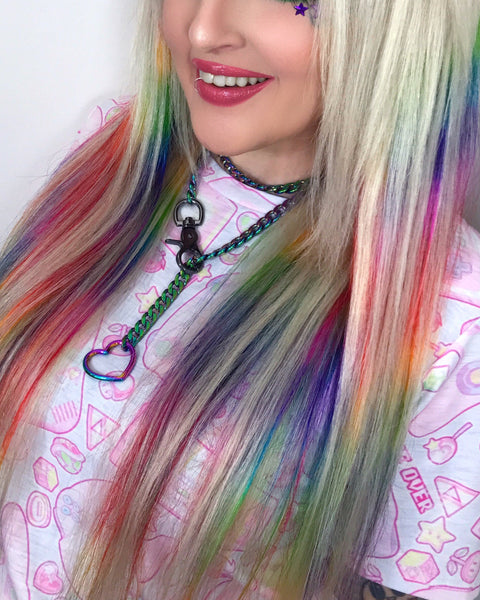 Blonde & Rainbow Clip-in Extensions (Assorted Sets)