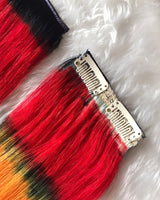 Rainbow Striped Clip-in Extensions