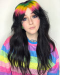 Clip-in Rainbow Bangs