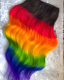 Rainbow Clip-in Extensions