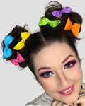 Rainbow Hair Bows 7pc